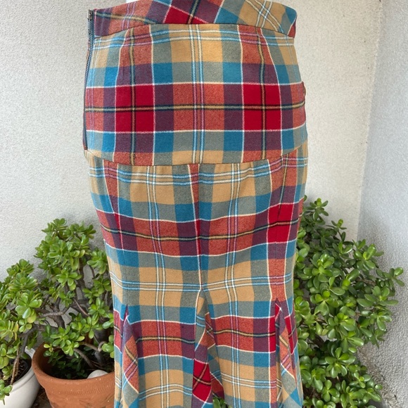 L.A.M.B. Plaid avant-garde skirt lined sz 6 - Picture 4 of 12